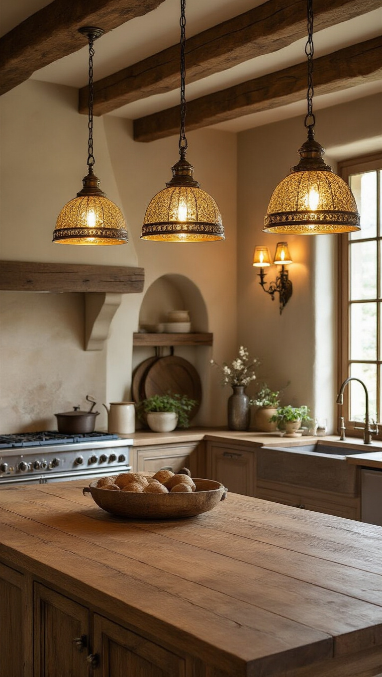 10. Elevating with Classic Farmhouse Lighting