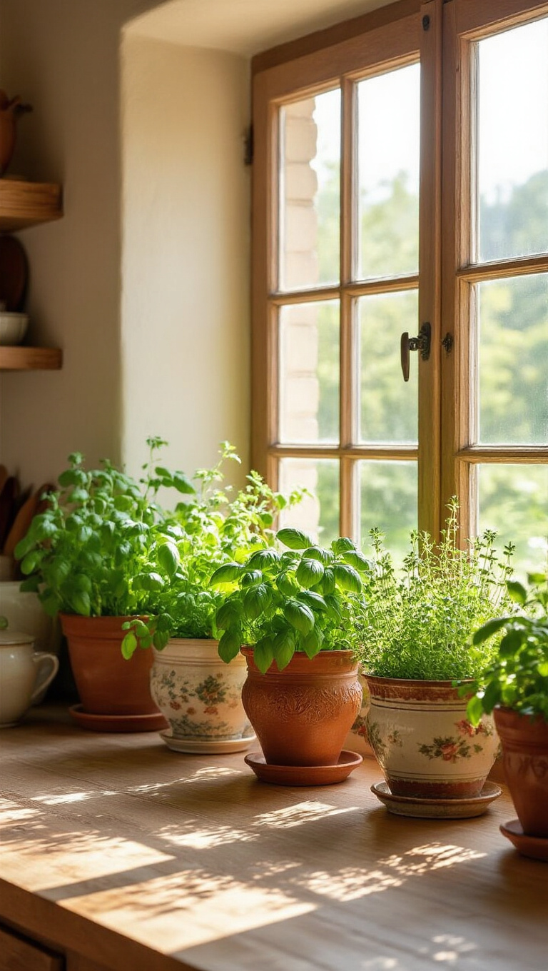 14. Displaying Verdant Herb Gardens