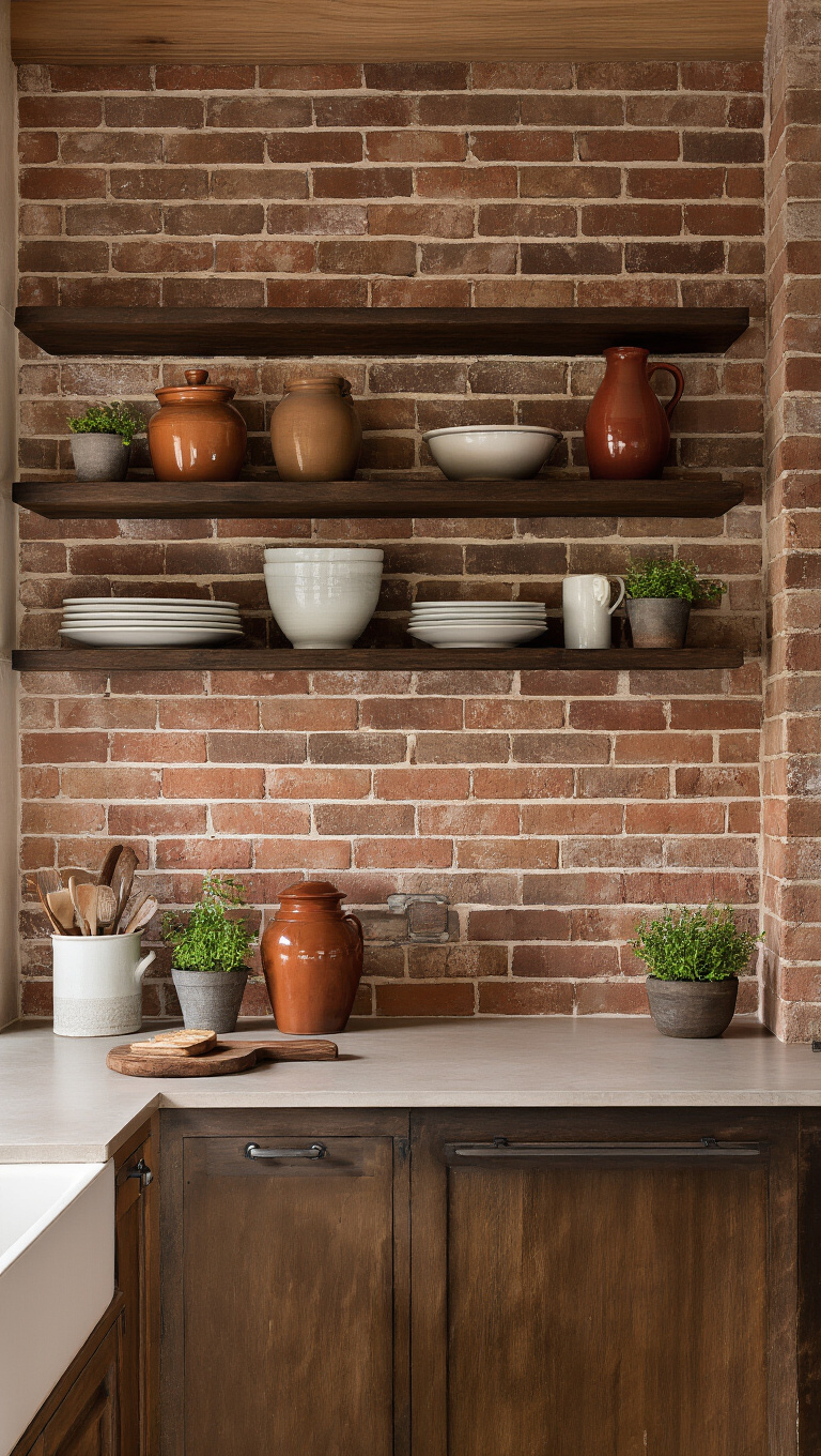 5. Brick Veneer for an Urban Farmhouse Edge