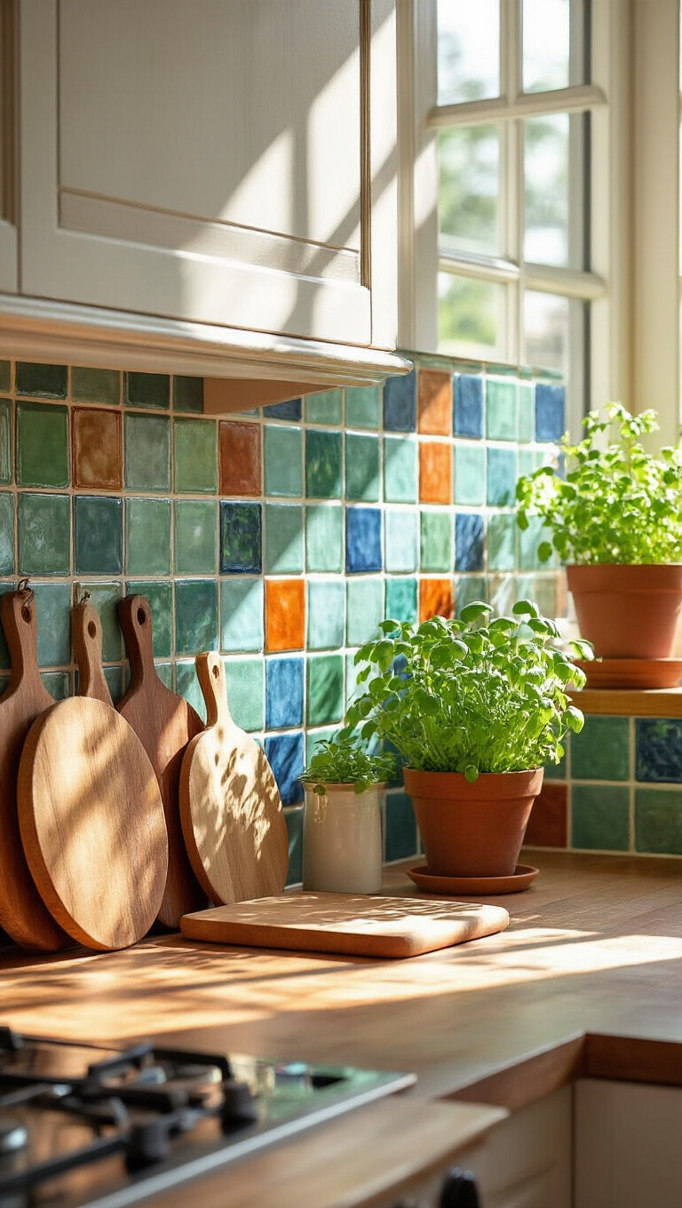 7. Vibrant Mosaic Tiles for a Splash of Color