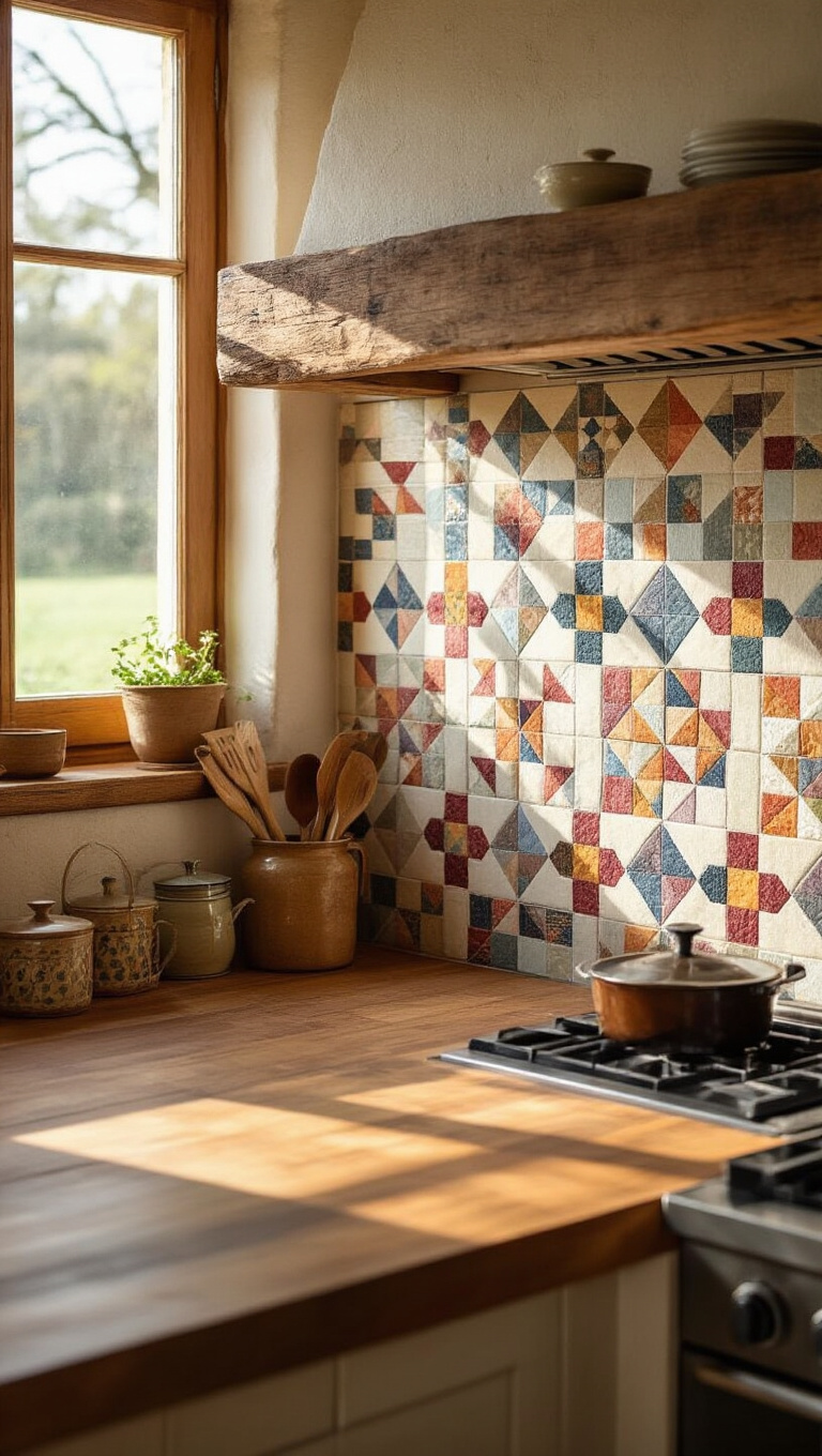 8. Cozy Charm with Farmhouse Quilt Patterns