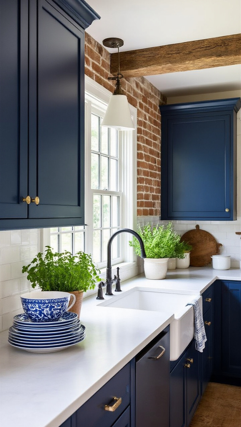 4. Bold Blues for a Refreshing Contrast