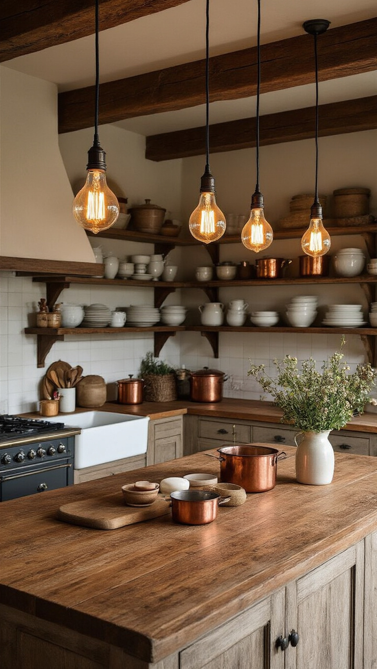 5. Showcase Authenticity with Vintage Edison Bulbs