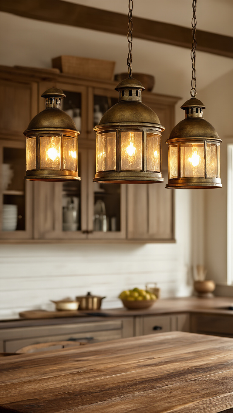 7. Create Coziness with Lantern-Style Lighting