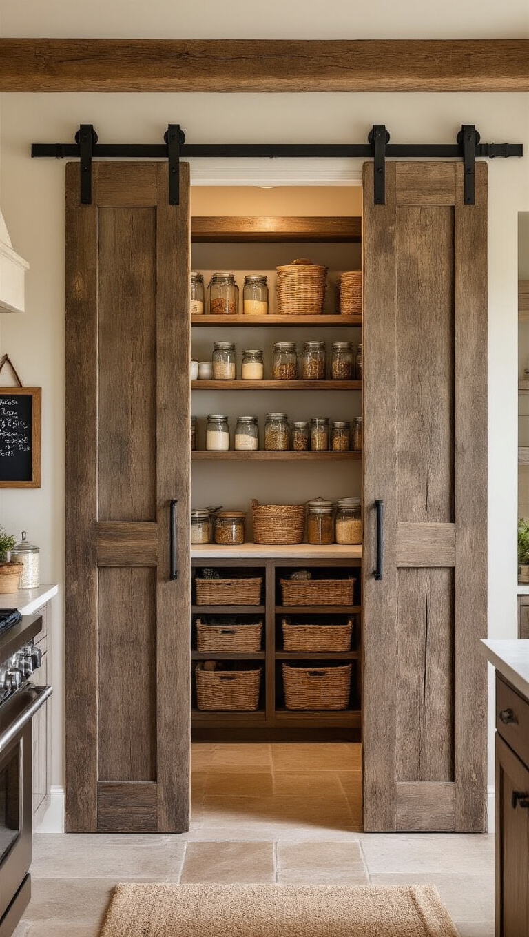 11. Integrate a Delightful Farmhouse Pantry