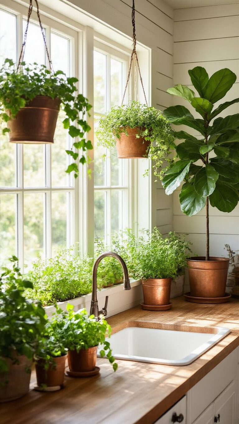 19. Add a Touch of Green with Indoor Plants