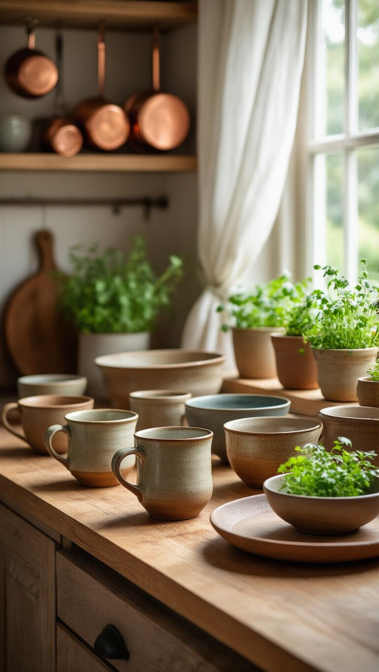 20. Infuse Personality with Handmade Pottery