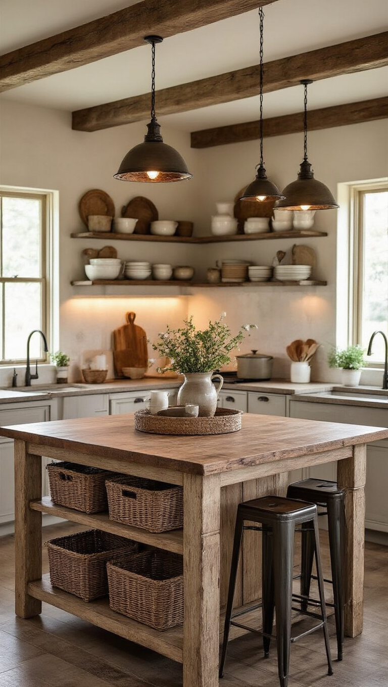 6. Introduce a Cozy Kitchen Island