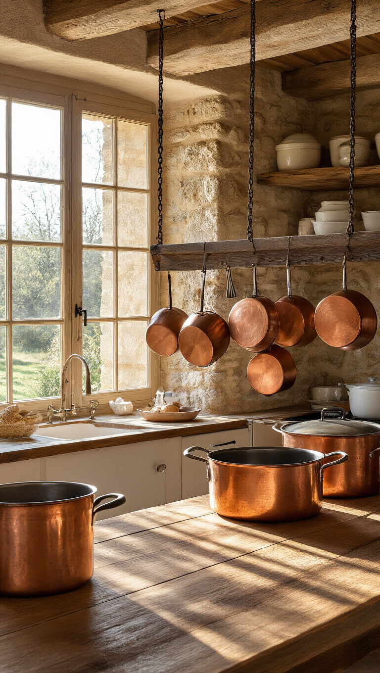 3. Feature Vintage Copper Cookware