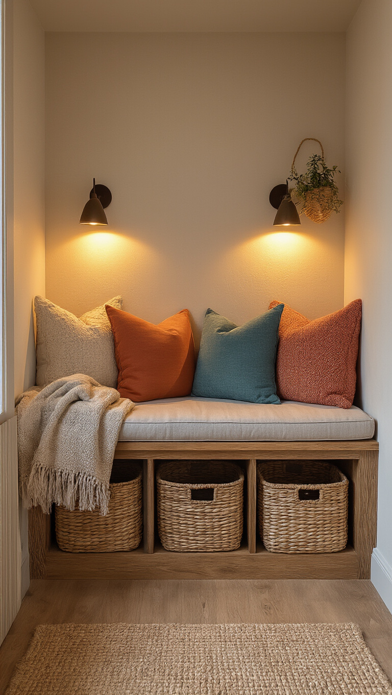 14. Create a Cozy Retreat with a Bench Nook
