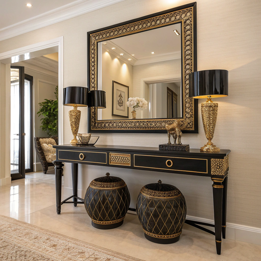 5. Integrating Artistic Mirrors for a Luxurious Touch