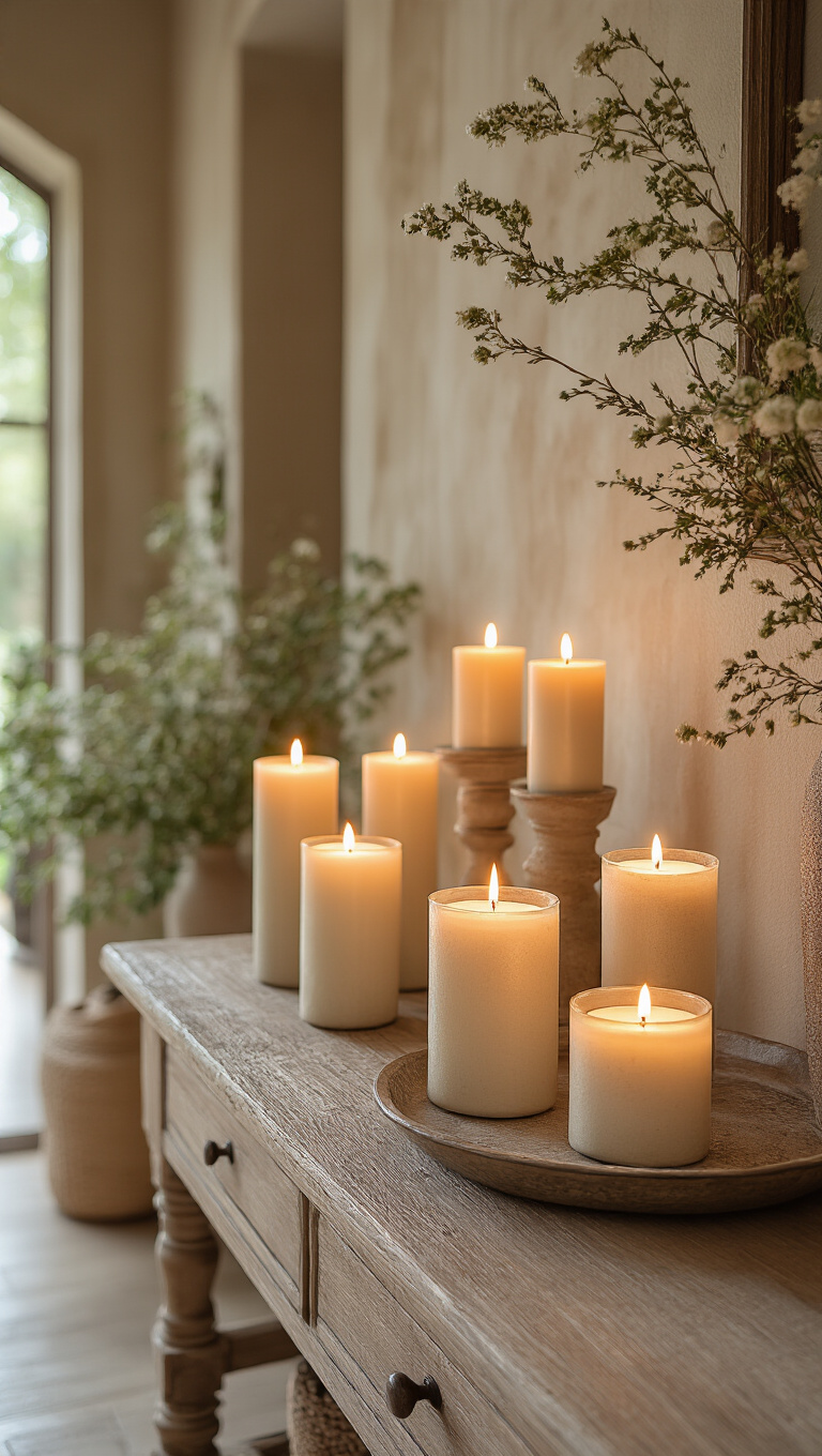 10. Inviting Ambiance with Scented Candles