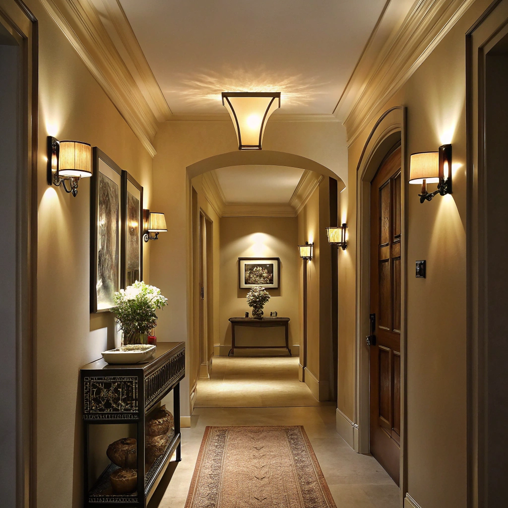 11. Layered Lighting for a Luminous Entry