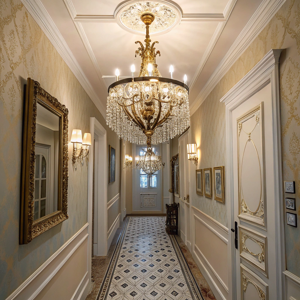 14. Embracing the Vintage Vibe with Hallway Lights