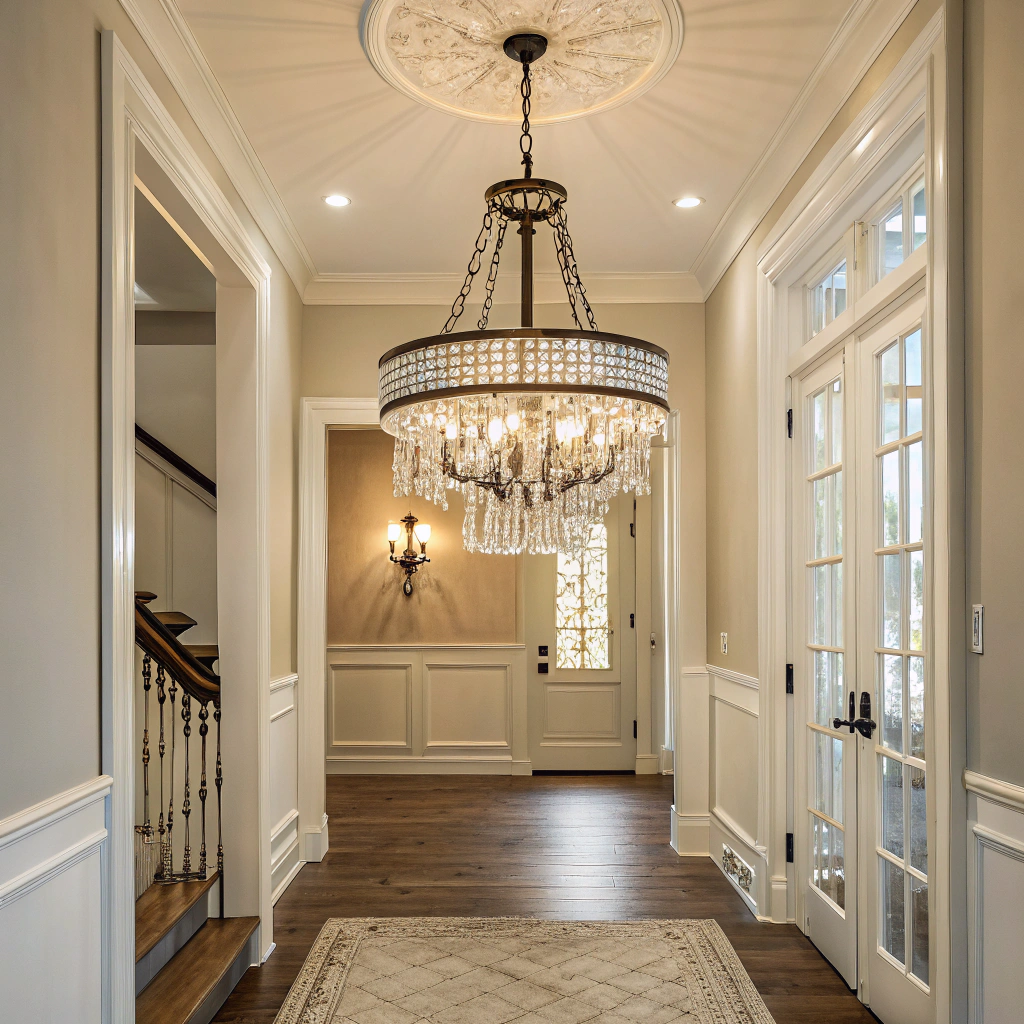 3. Embrace Elegance with Hallway Chandeliers
