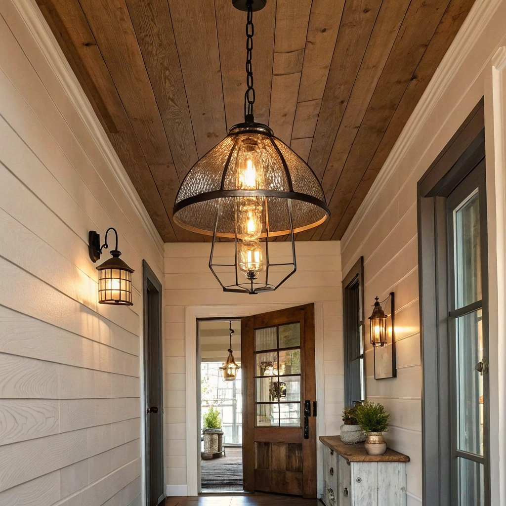 5. Elevate Your Space with Modern Farmhouse Entryway Lighting
