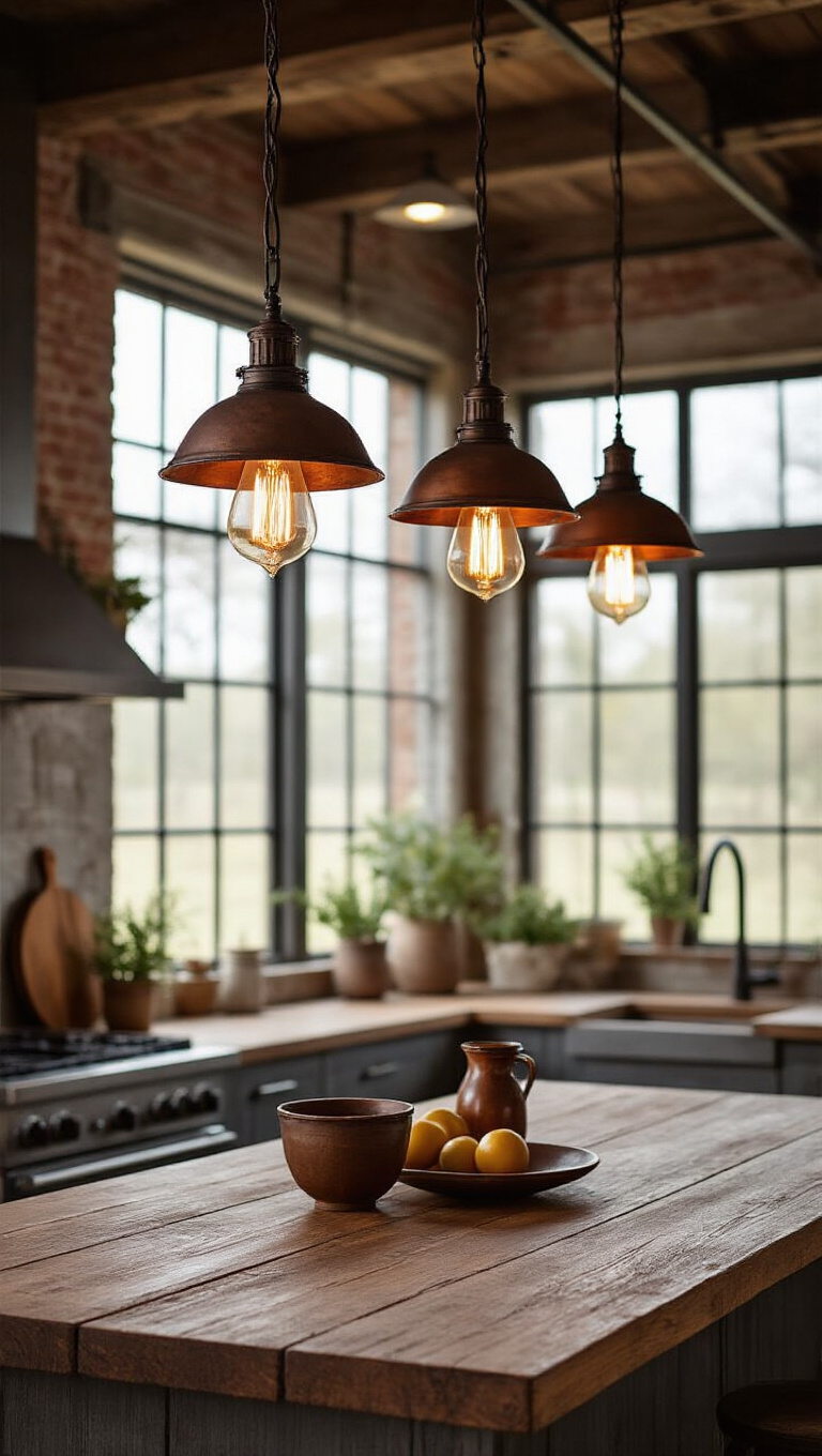 4. Illuminate with Vintage-Inspired Lighting
