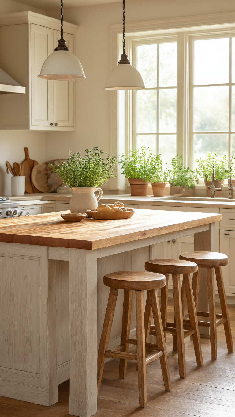4. Warmth from Butcher Block Countertops