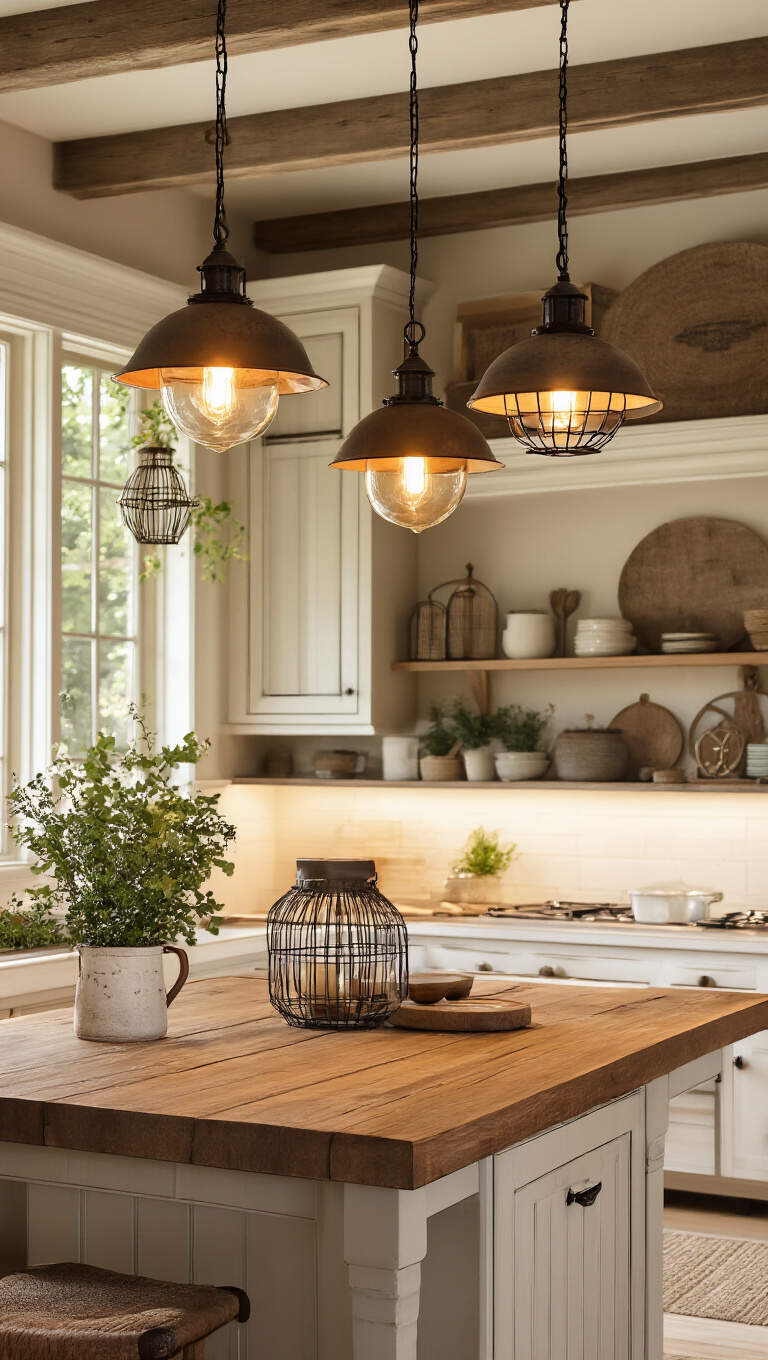 2. Incorporate Vintage-Inspired Lighting Fixtures