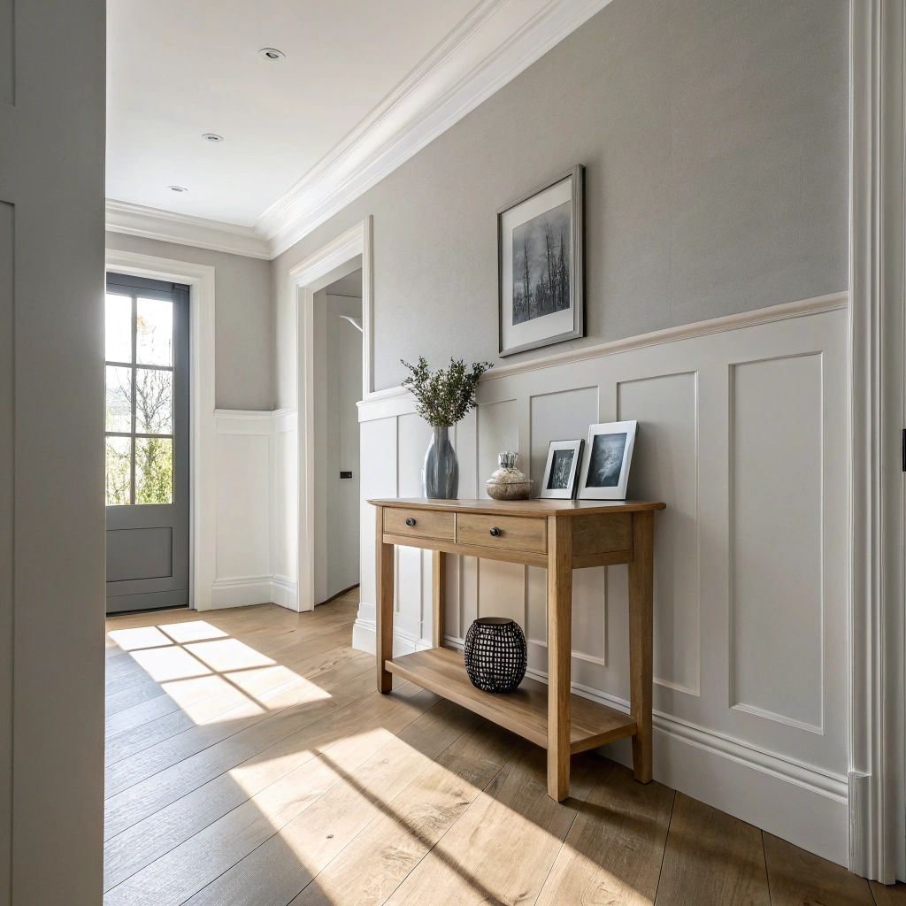 13. Embrace Neutrals in a Modern Hallway
