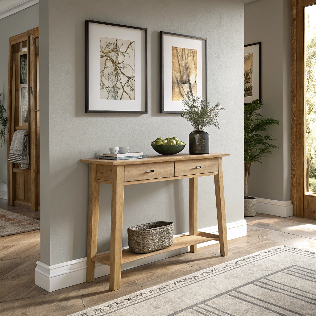 15. Embracing Minimalist Warmth in Your Modern Hallway