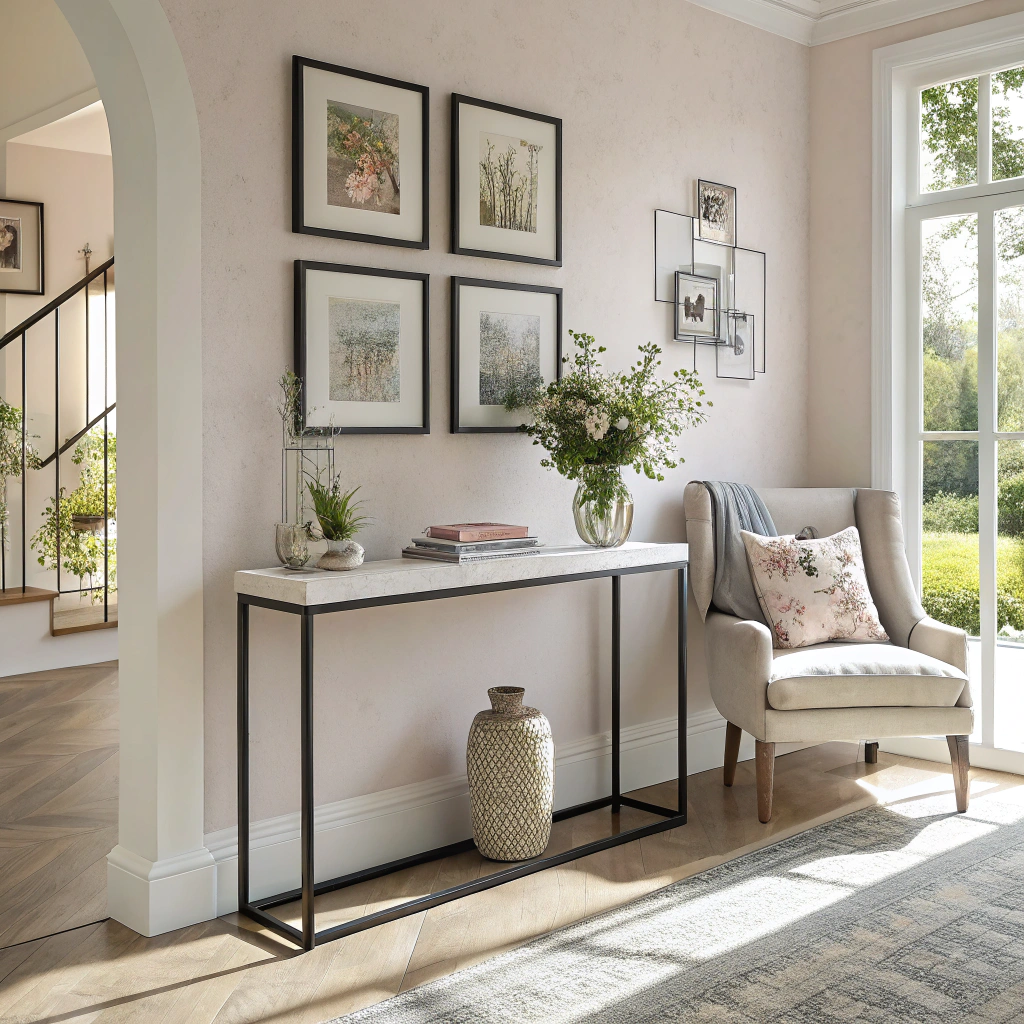 19. Create a Cozy Nook with a Simple Console