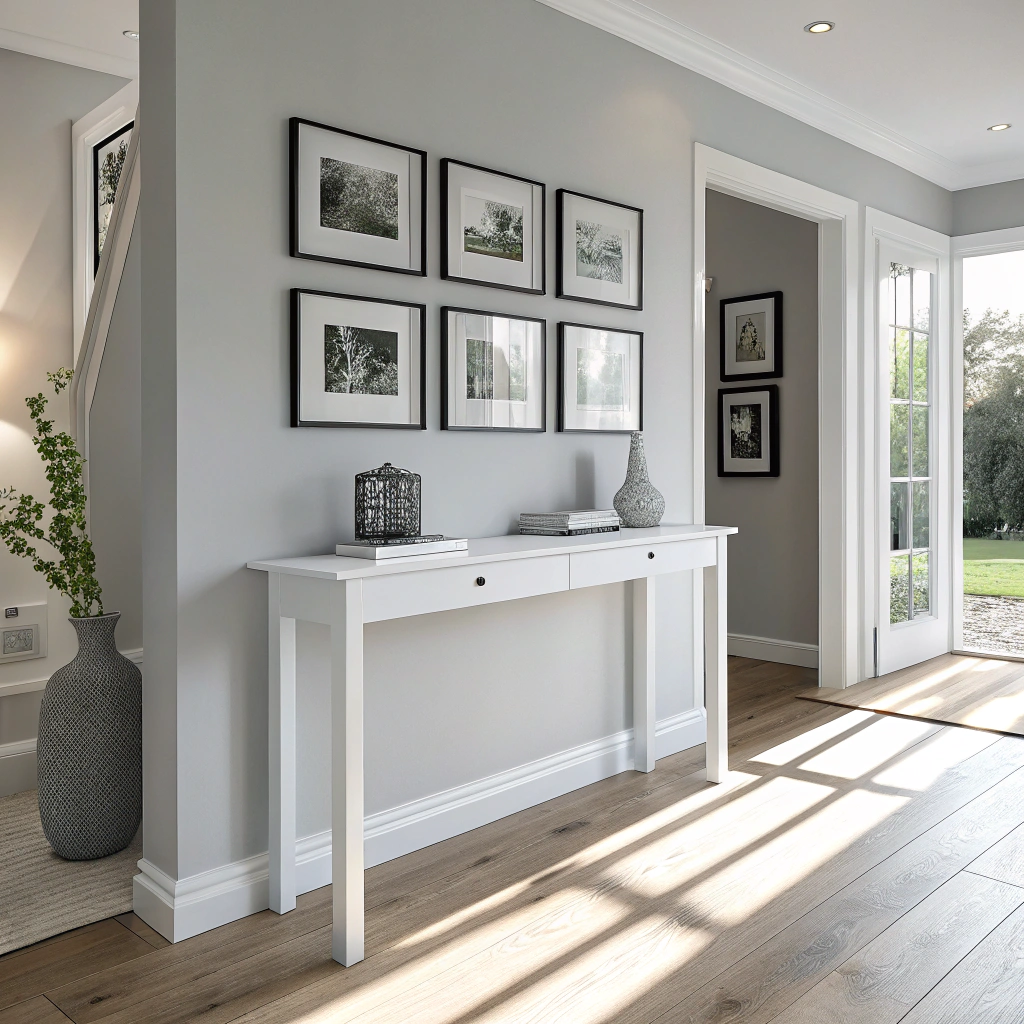 9. Embrace Minimalist Decor with Modern Hallway Imagery