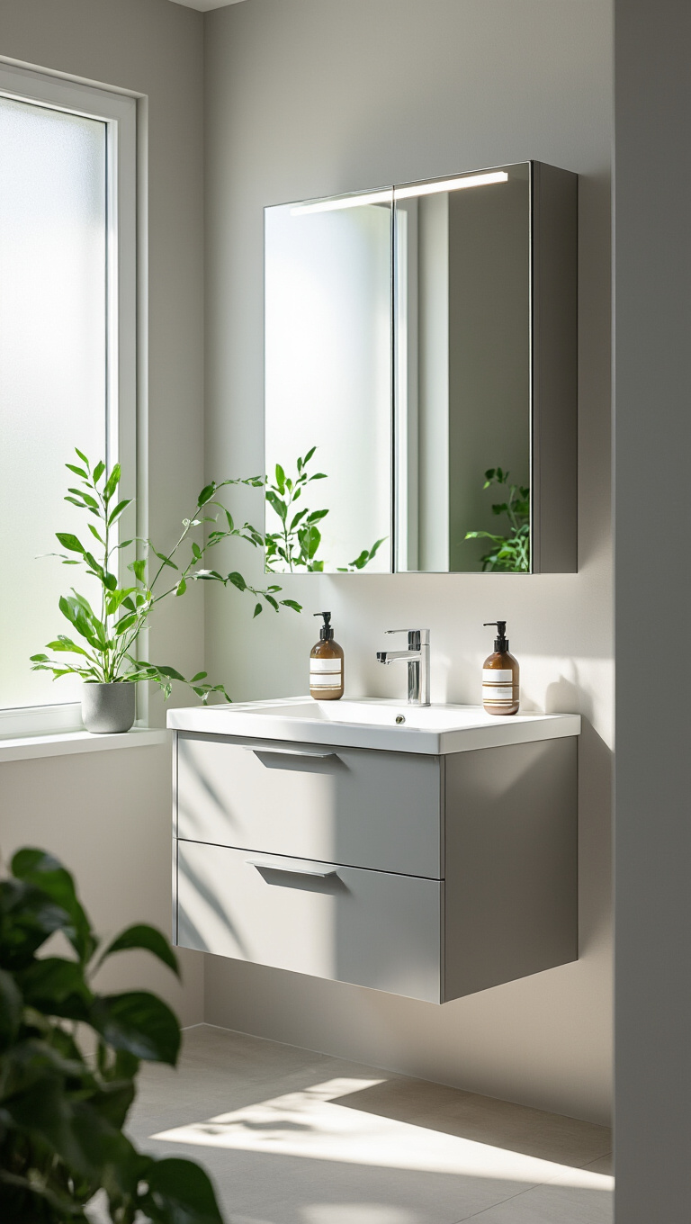 1. Multifunctional Mirrored Cabinets