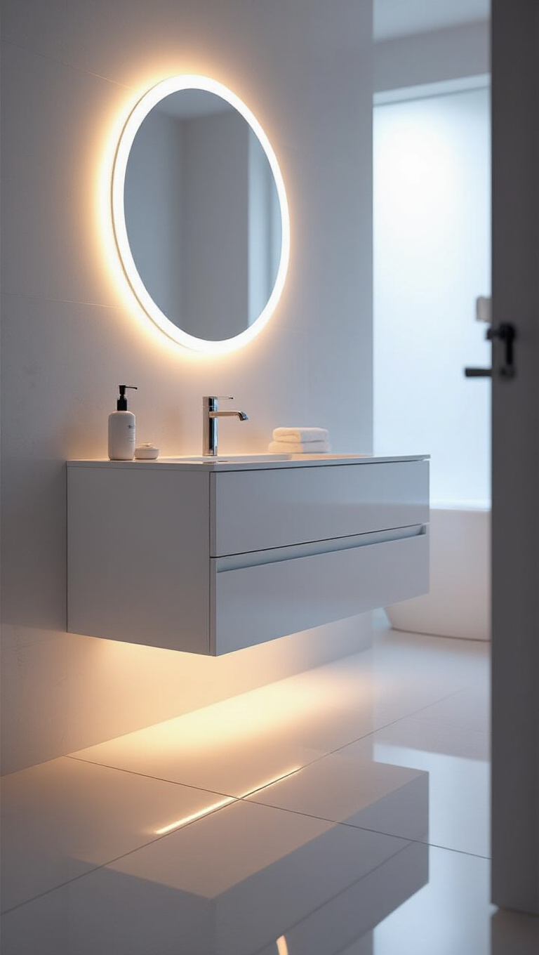 3. Space-Saving Floating Vanities