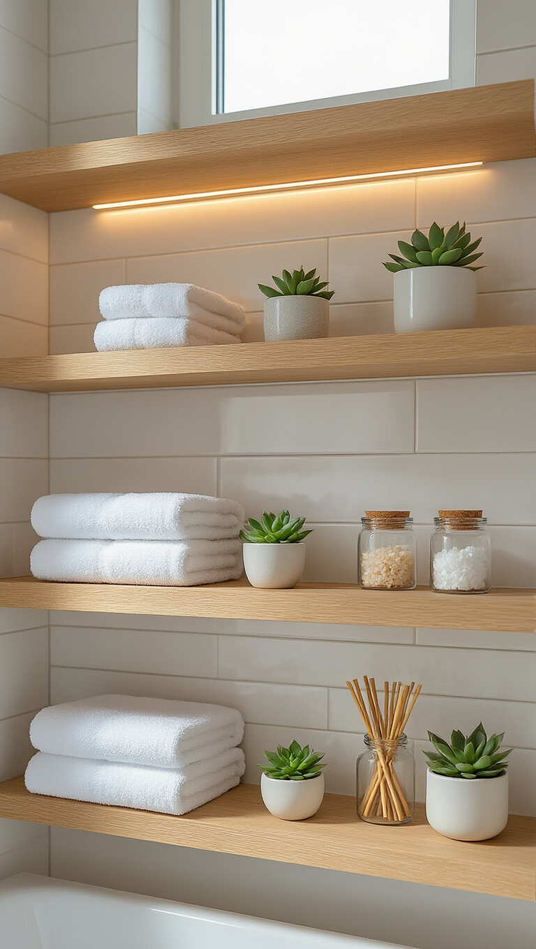 6. Light and Airy Open Shelving