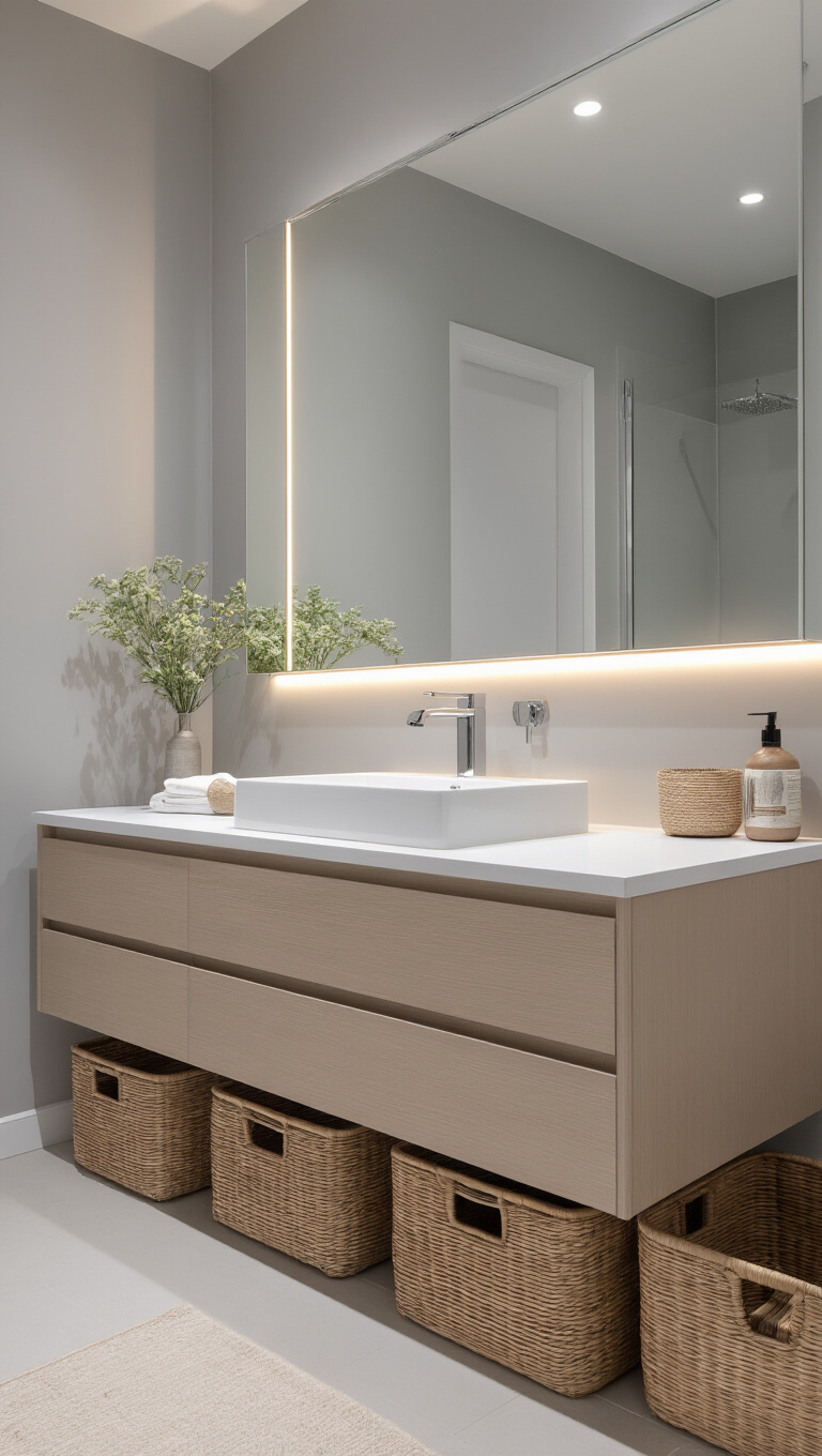 1. Floating Vanities for a Sleek Look