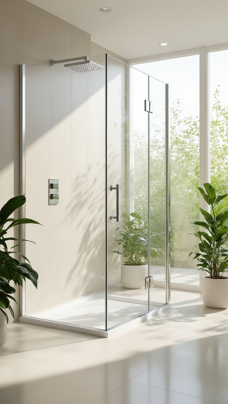 2. Frameless Glass Showers for a Spacious Illusion