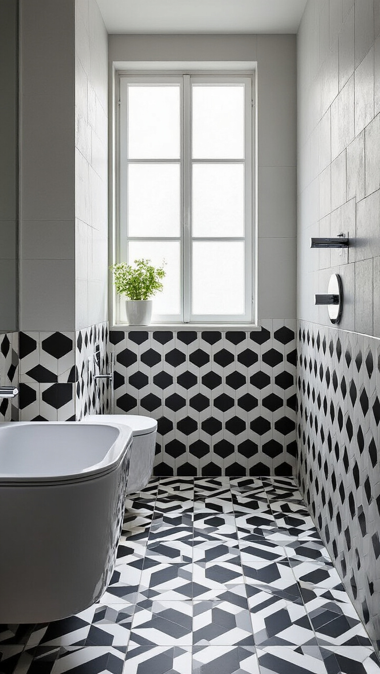 5. Geometric Tiles for a Modern Touch