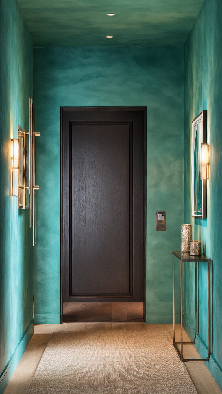 11. Add Drama with Teal Green Undertones