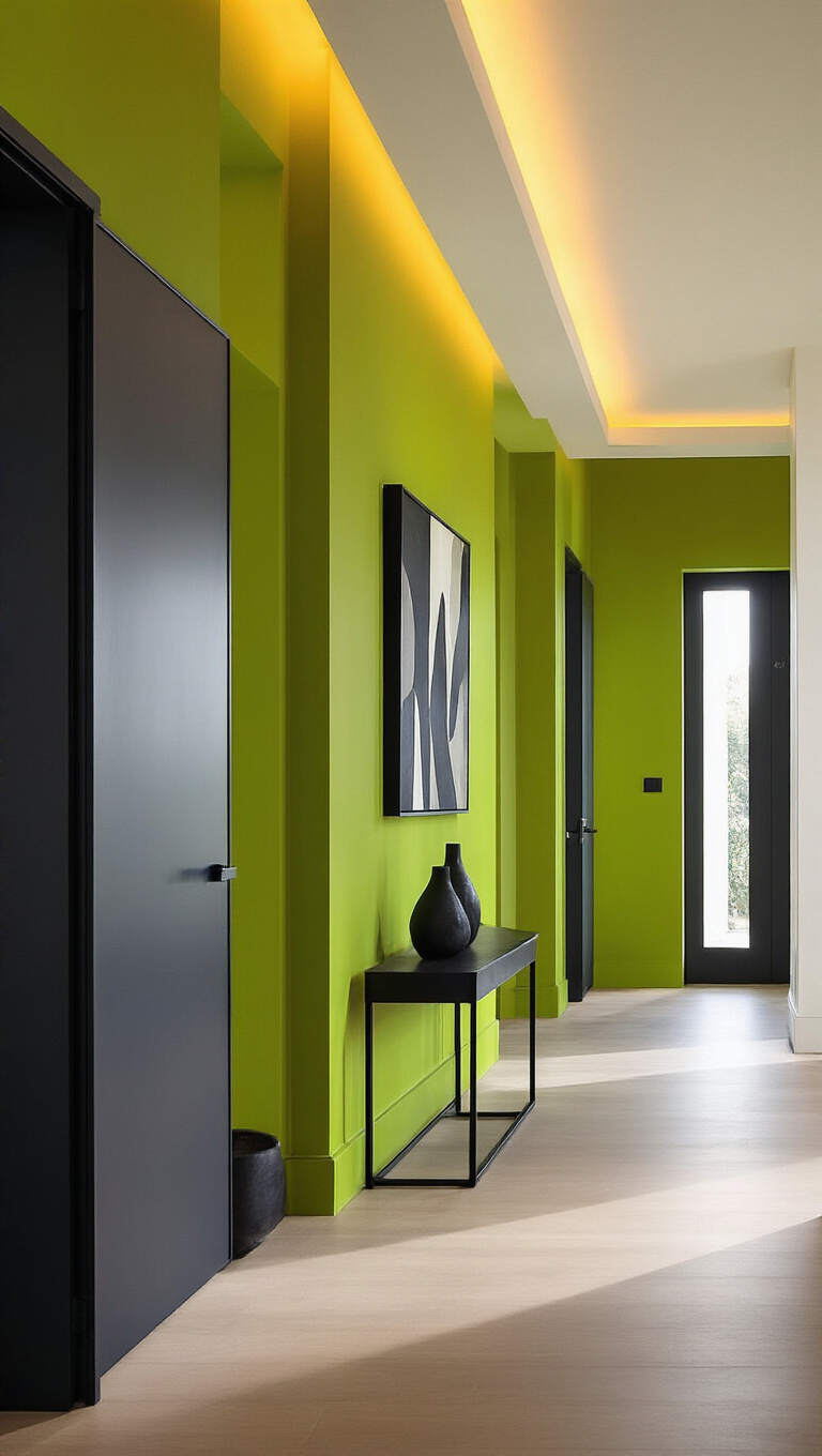 12. Illuminate with Chartreuse Elegance