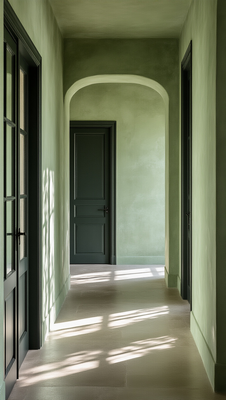 17. Revitalize with Limewashed Green Tones