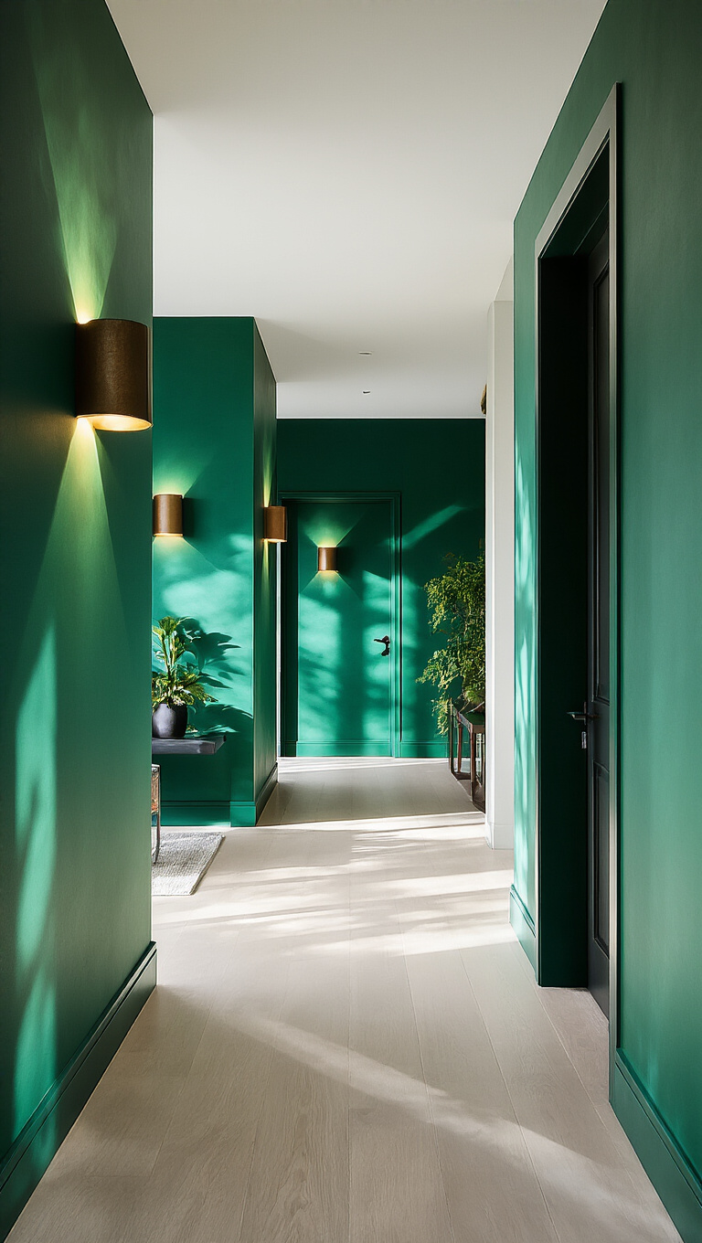 18. Enhance Depth with Emerald Shadow Accents