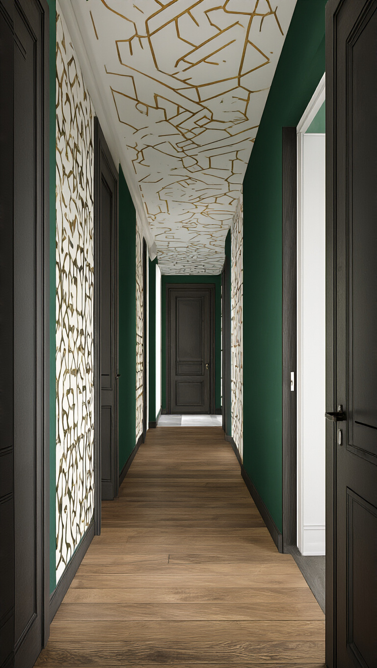 19. Play with Geometric Patterns in Deep Green