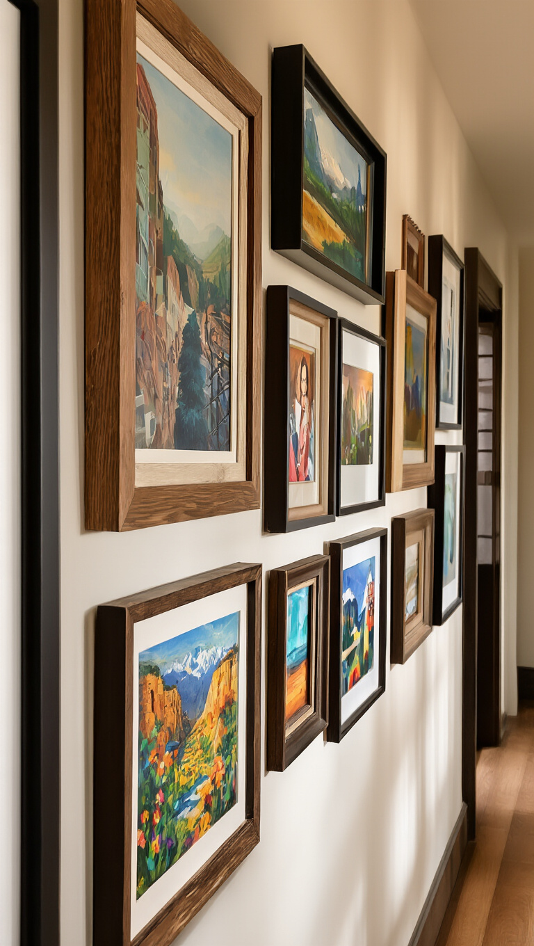 1. Mixing Frames and Styles for an Eclectic Gallery