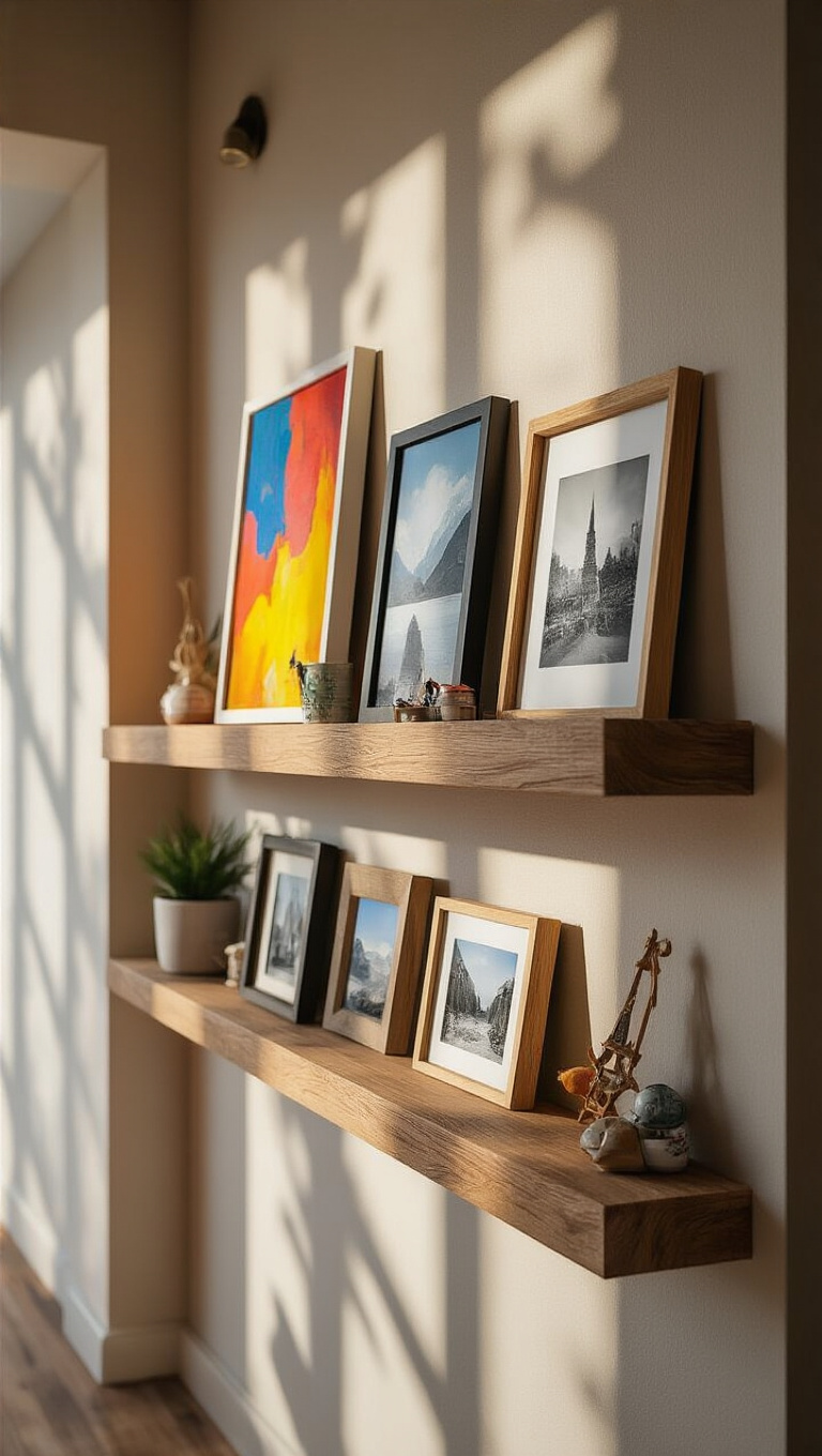 3. Incorporate a Rotating Art Display for Dynamic Interest