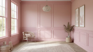 pink_hallway_ideas_with_blush_wainscoting_design_featured