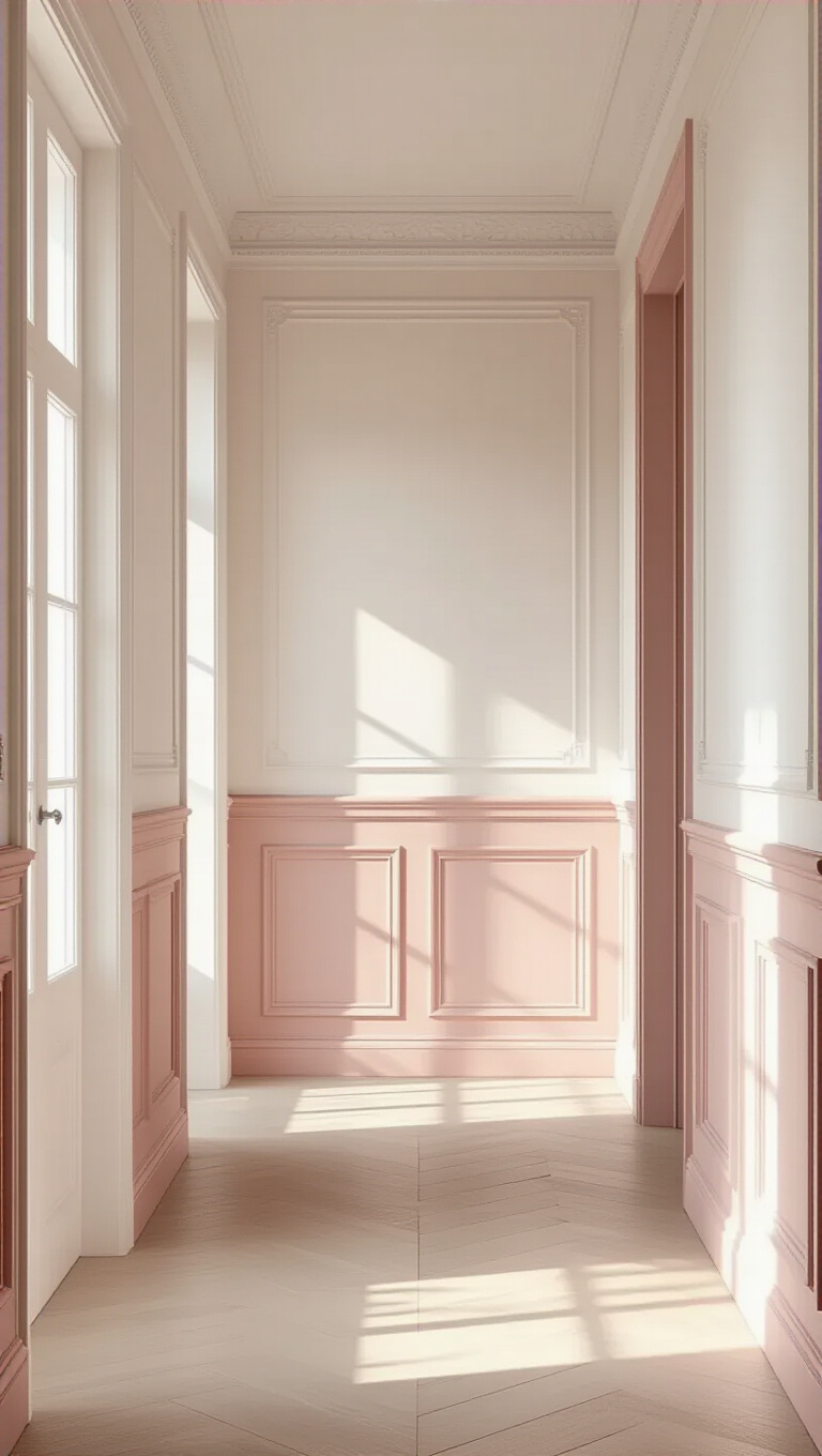 2. Harmonious Two-Tone Hallway Makeover