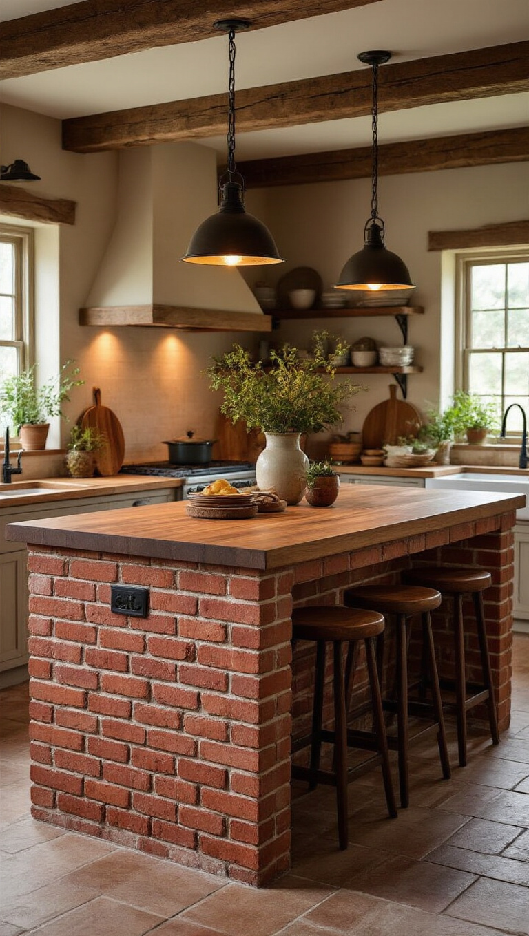 11. Rustic Brick Base