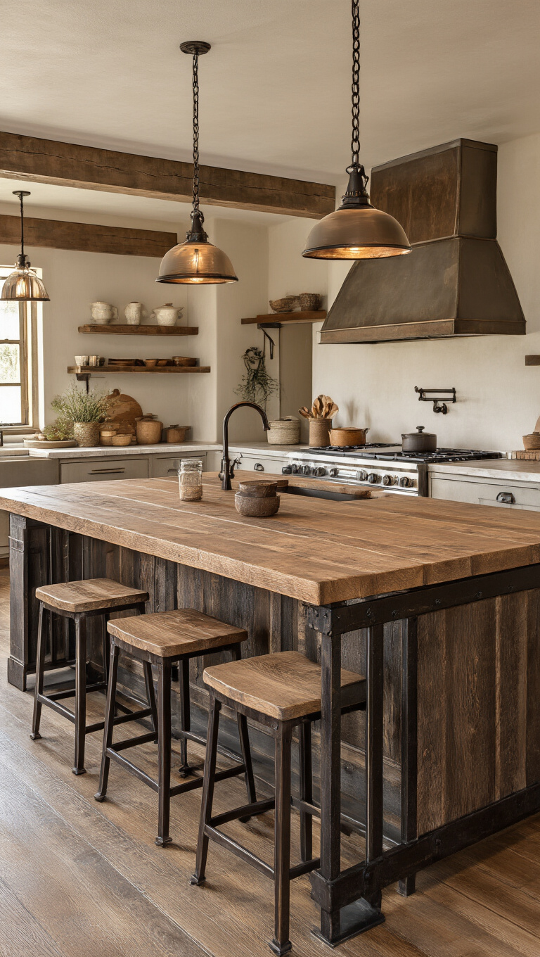 7. Rustic Iron Accents