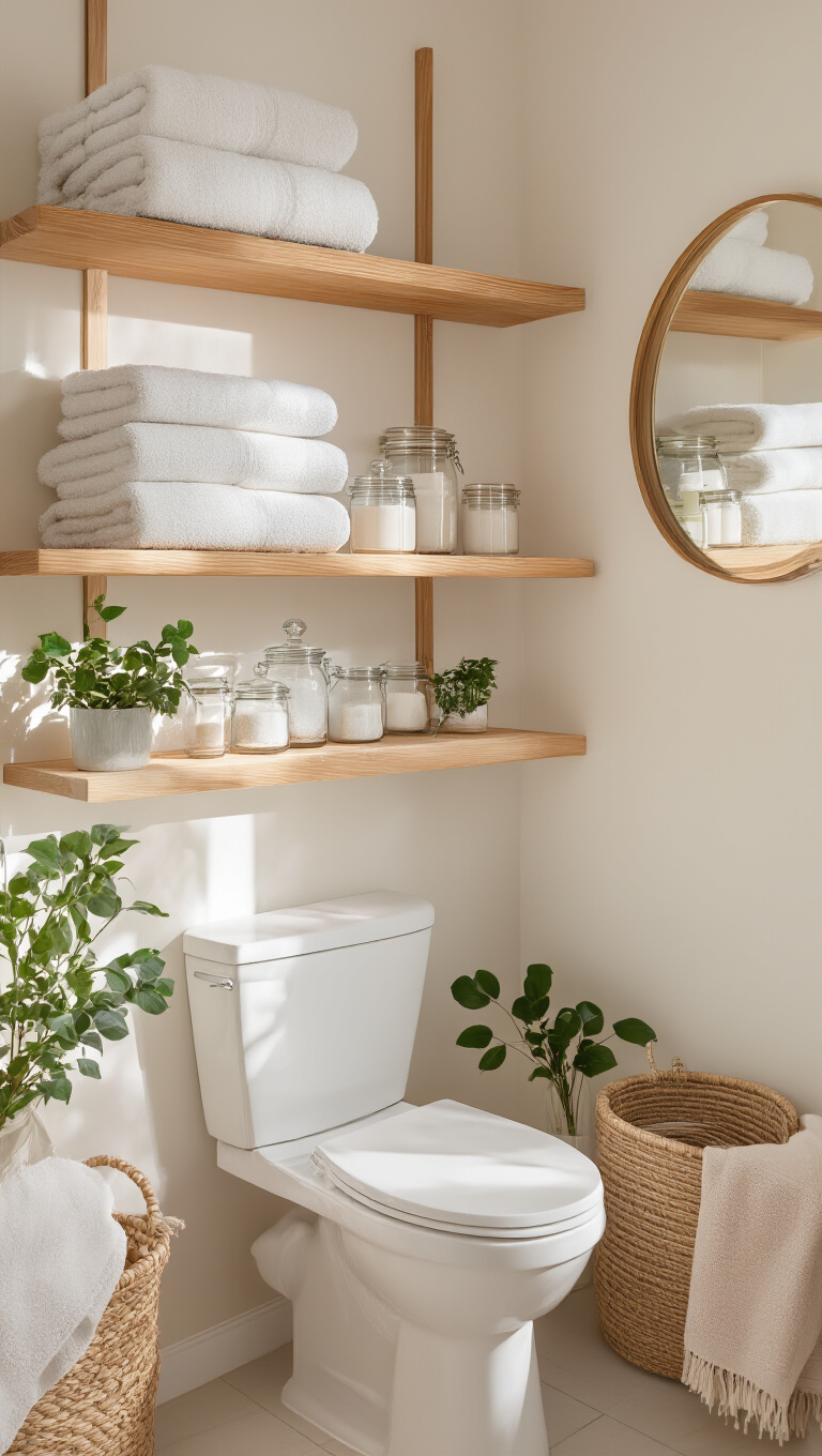 1. Maximize Vertical Space with Creative Shelving