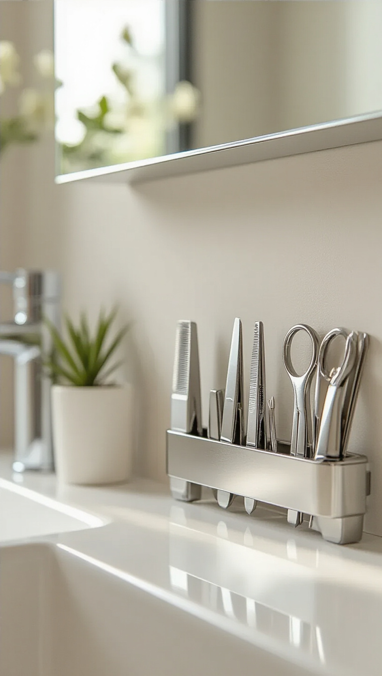 10. Clear the Clutter with Magnetic Strips
