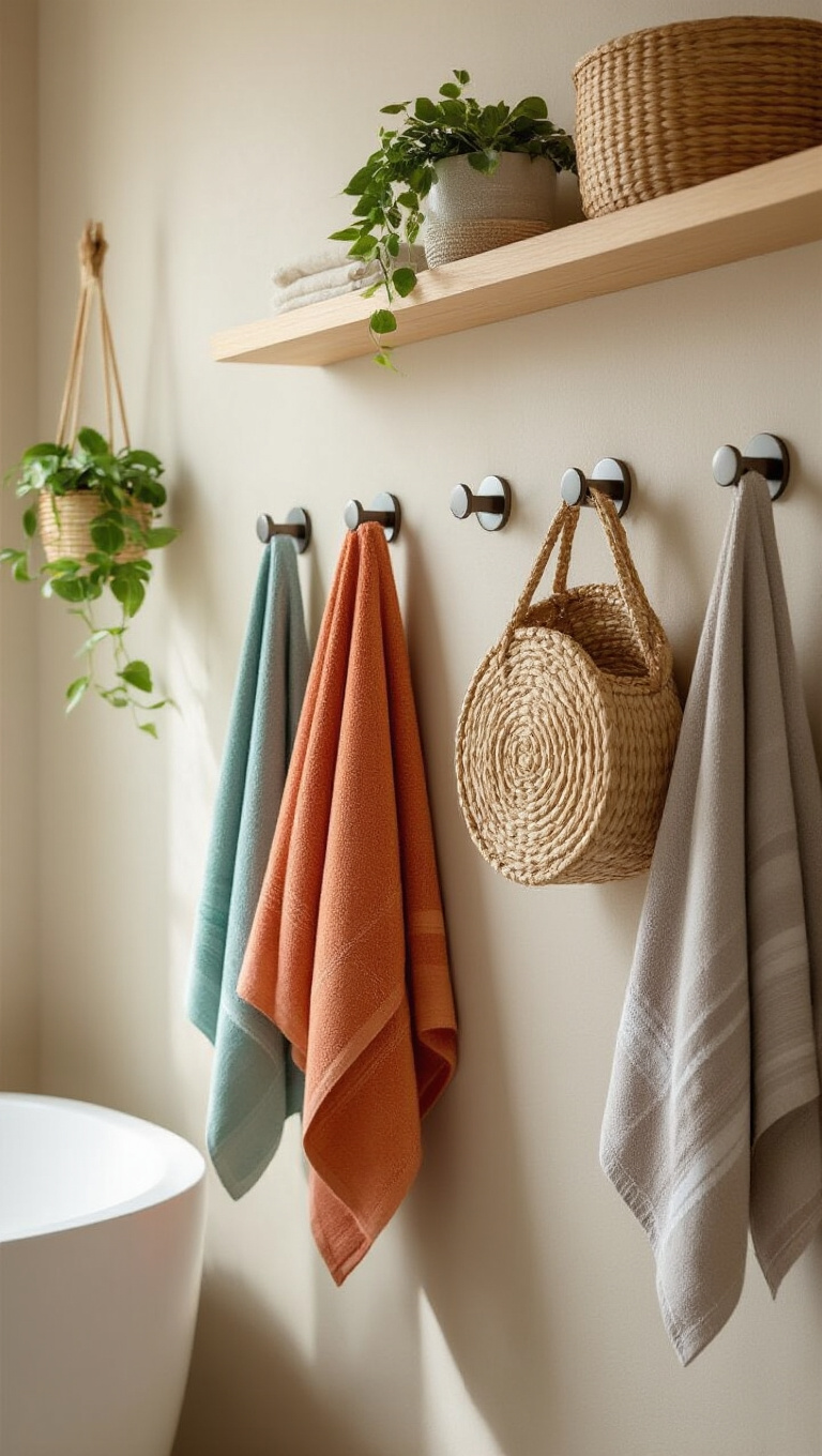 6. Clever Use of Hooks for Accessories