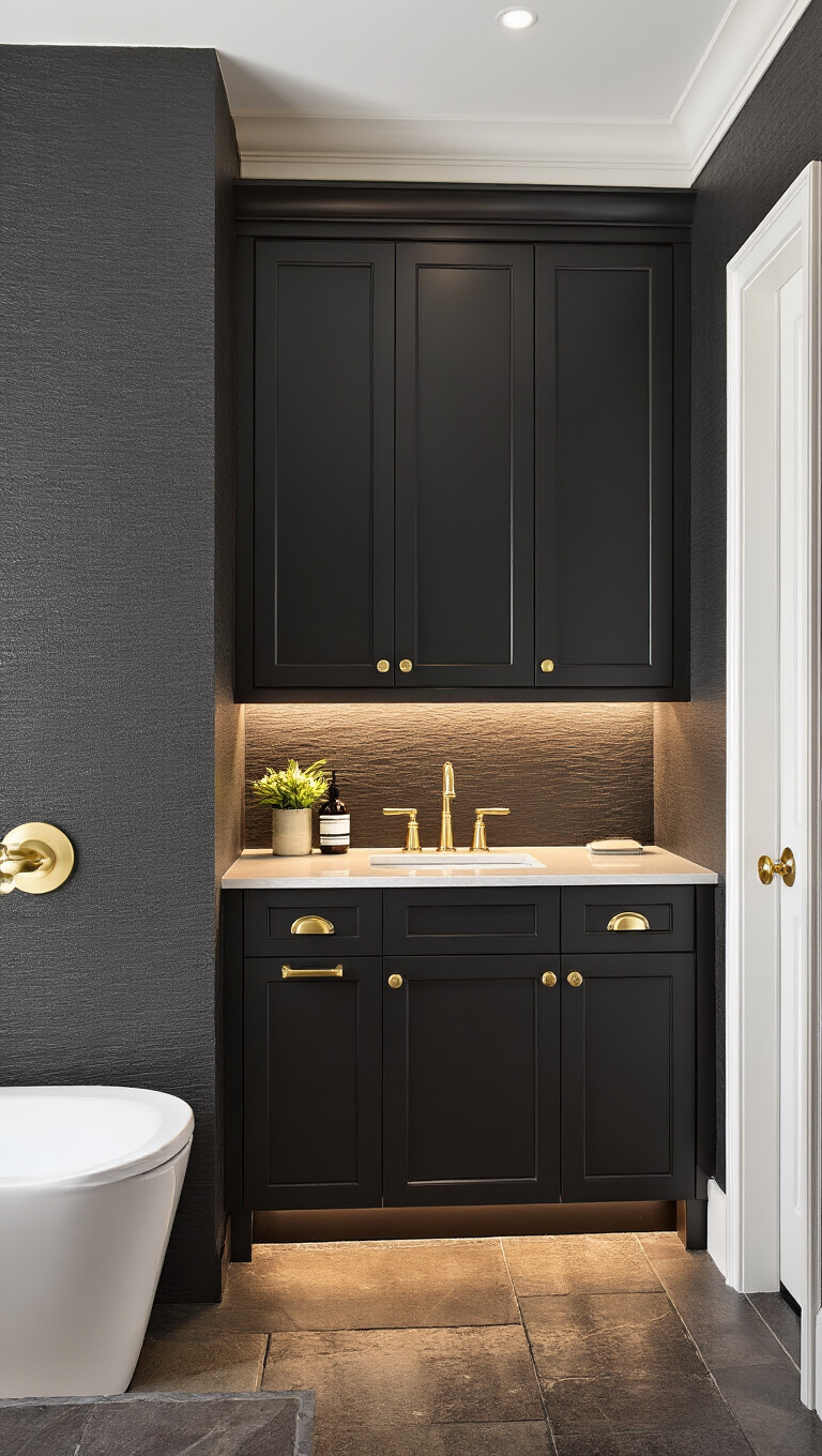 13. Infusing Charcoal Hues for Dramatic Depth