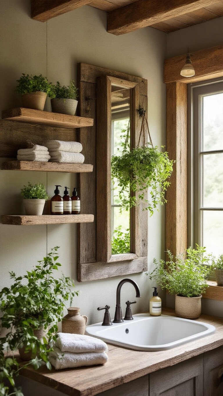 3. Reclaimed Wood Accents