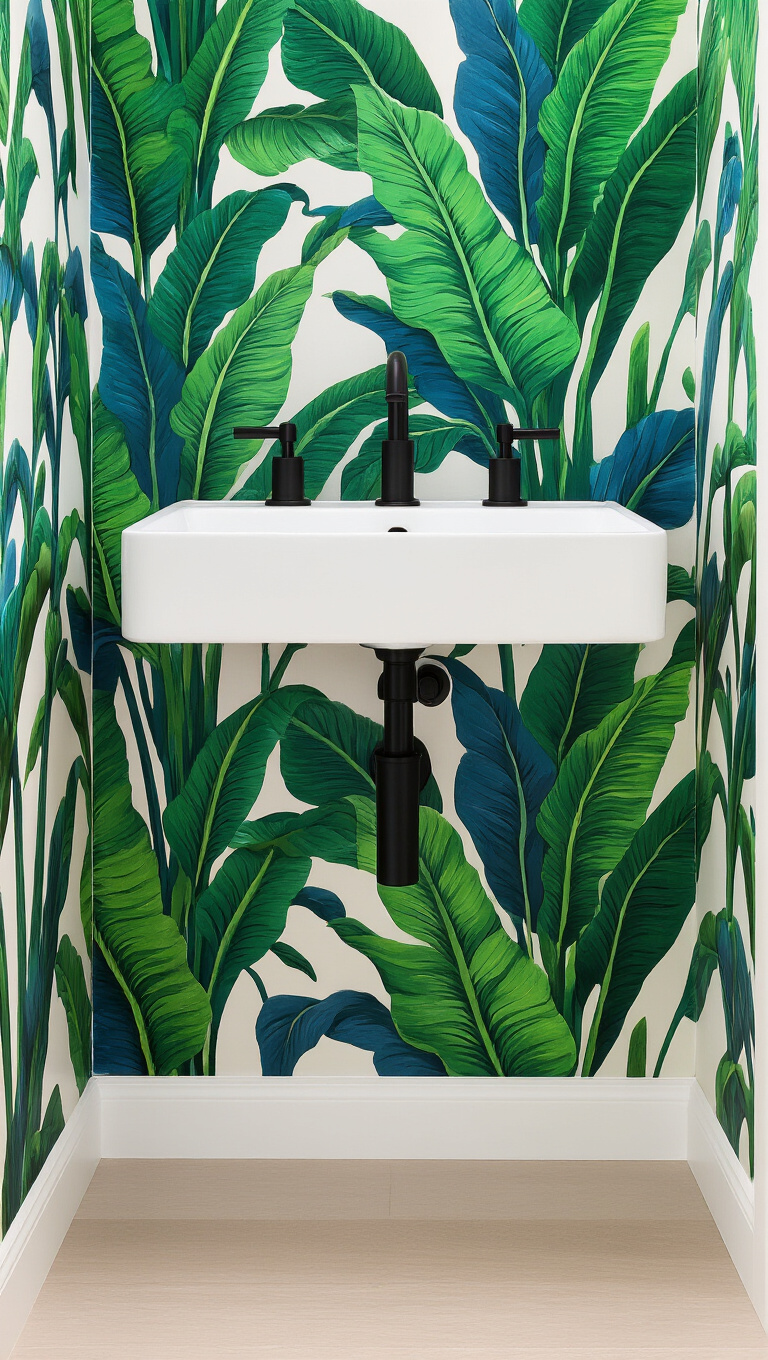 11. Create a Focal Point with Statement Wallpaper